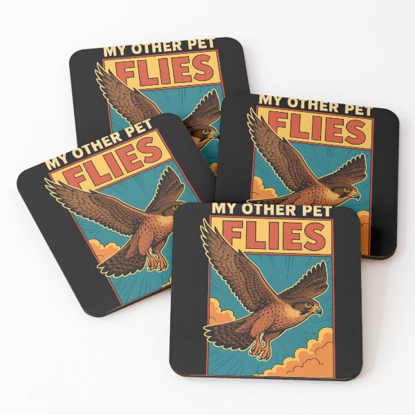 Item preview, Falcon My Other Pet Flies Falconry Hunting Gear designed and sold by LuminOrb.