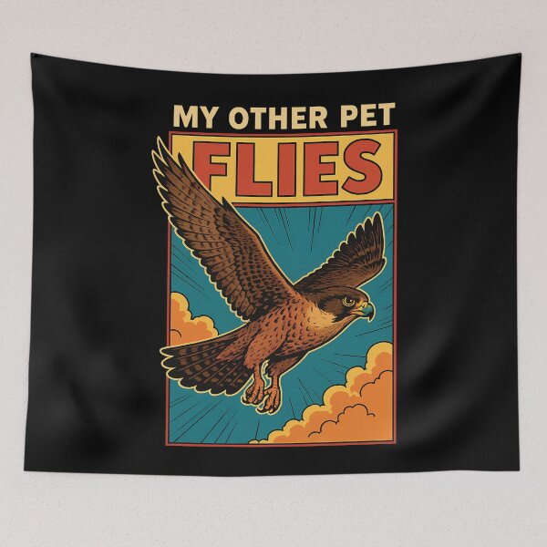 Item preview, Falcon My Other Pet Flies Falconry Hunting Gear designed and sold by LuminOrb.