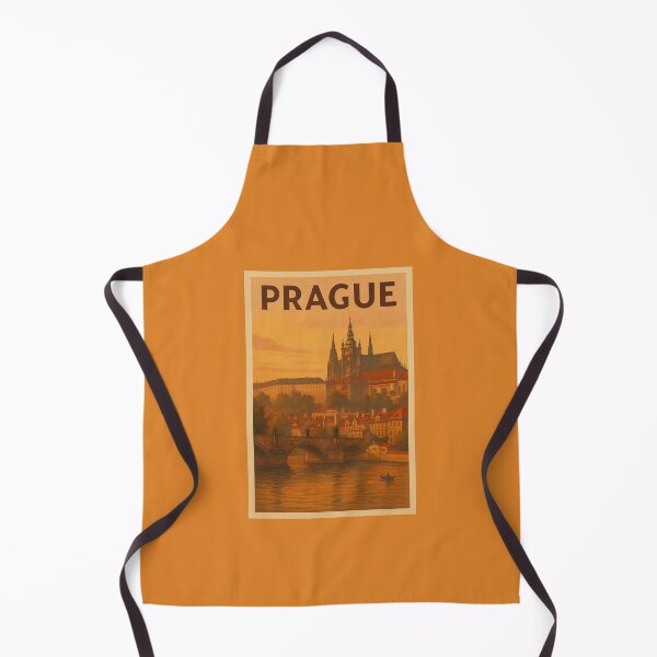 Item preview, Prague Czech Republic Travel Art – Charles Bridge and Prague Castle Sunset Souvenir designed and sold by Annika Shurafa.