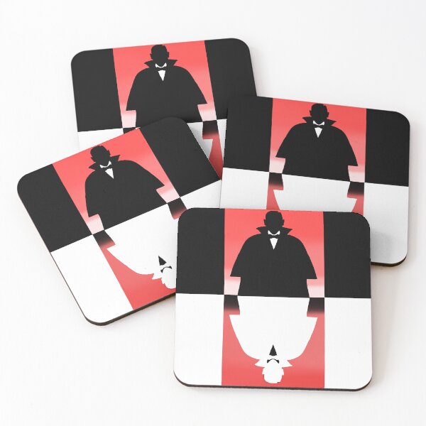Artikelvorschau, Dracula Silhouette gespiegelt rot entworfen und verkauft von trudolphi.