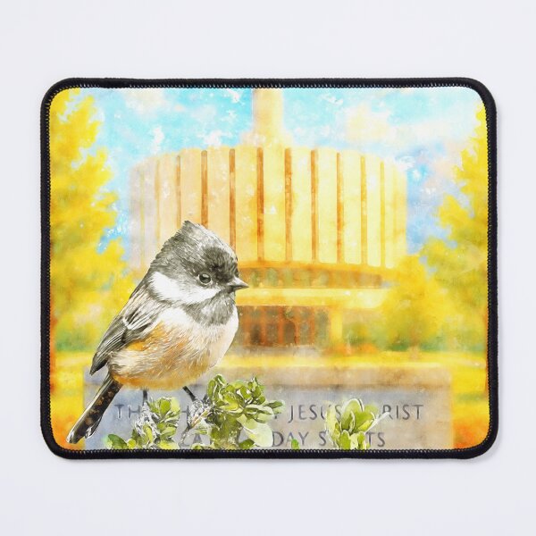 Item preview, Mountain Chickadee - Ogden Utah Temple (Original Temple Design) designed and sold by Wang Qi An.