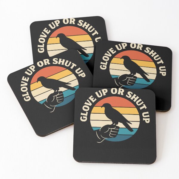 Item preview, Glove Up Or Shut Up Falconry Art designed and sold by LuminOrb.