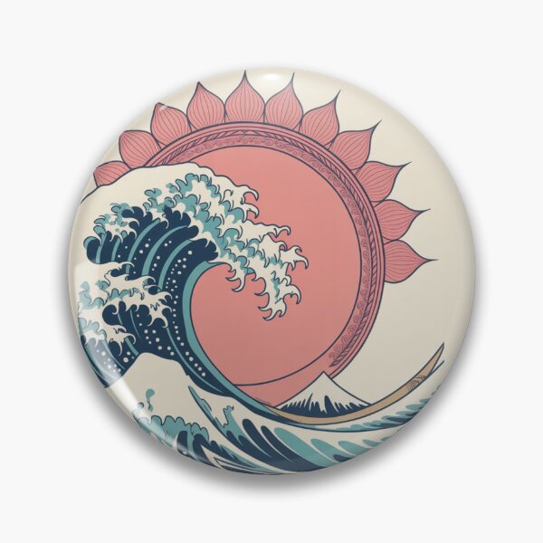 Item preview, Ocean Wave with Coral Sun designed and sold by VibrArtco.