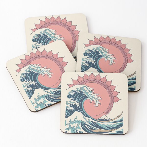 Item preview, Ocean Wave with Coral Sun designed and sold by VibrArtco.