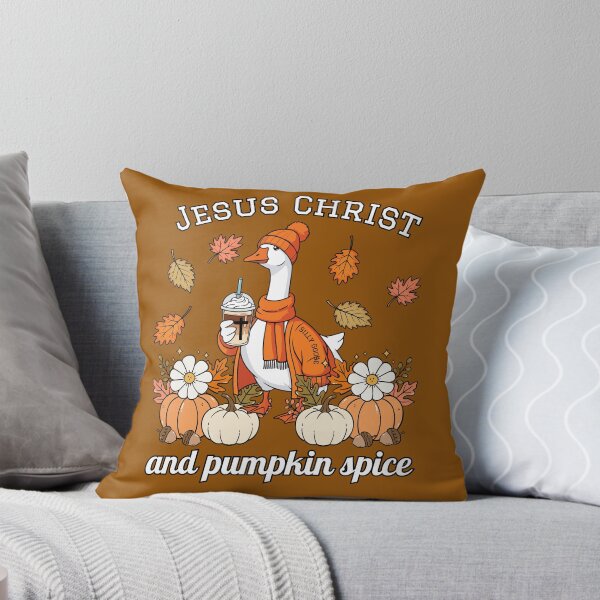 Item preview, Jesus Christ and Pumpkin Spice Coffee Goose  designed and sold by Forevermore.