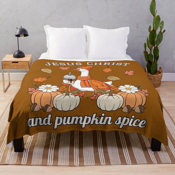 Item preview, Jesus Christ and Pumpkin Spice Coffee Goose designed and sold by Forevermore.