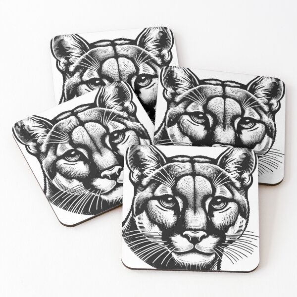 Item preview, ''Bold Power of the Wild –The Fierce Cougar Face ART That Defines Strength Time is running out grab this stunning design before it,s gone  designed and sold by Ammna.