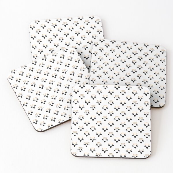 Item preview, Cute kawaii joyful angel face pattern designed and sold by BlushyPrint.