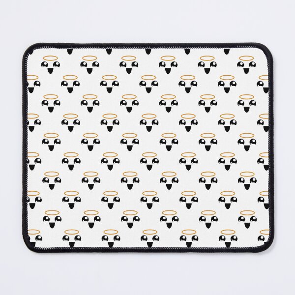 Item preview, Cute kawaii joyful angel face pattern designed and sold by BlushyPrint.