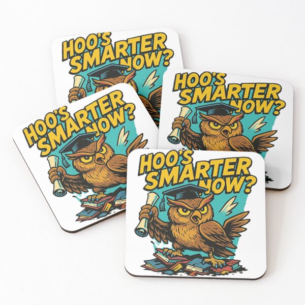 Item preview, Hoos Smarter Now - Gift for Graduates Sarcastic Owl Art designed and sold by Jarminis.