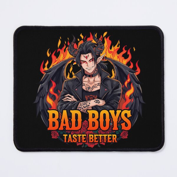 Item preview, Bad Boys Taste Better | Fiery Demon Rebel Anime Aesthetic Design designed and sold by Lunaria Arts.