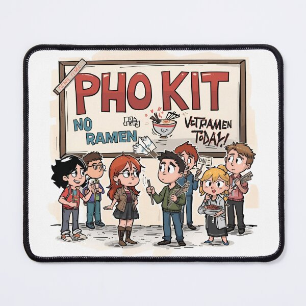 Item preview, Pho Kit Funny Asian Humor – Ramen Protest Cartoon Vietnamese Food Pun Humor designed and sold by Lunaria Arts.