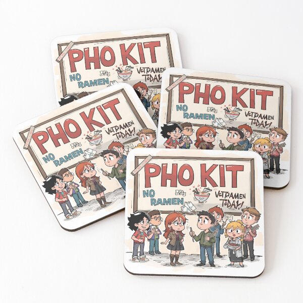 Item preview, Pho Kit Funny Asian Humor – Ramen Protest Cartoon Vietnamese Food Pun Humor designed and sold by Lunaria Arts.