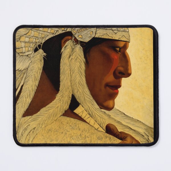 Item preview, Vintage Atchison Topeka & Santa Fe Railway Poster | The Chief Train Service | Native American Art 1930s designed and sold by artofuniverse.