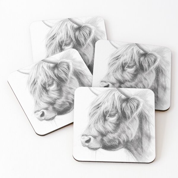 Item preview, Highland Cow Sketch designed and sold by Leon Woods Pencil Art.