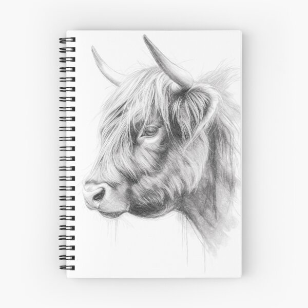 Item preview, Highland Cow Sketch designed and sold by Leon Woods Pencil Art.