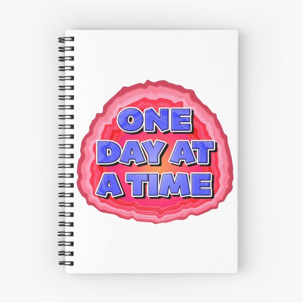 Item preview, GEODE - One Day At A Time Red/Blue | 12 Step Slogan designed and sold by ApexDesigners.
