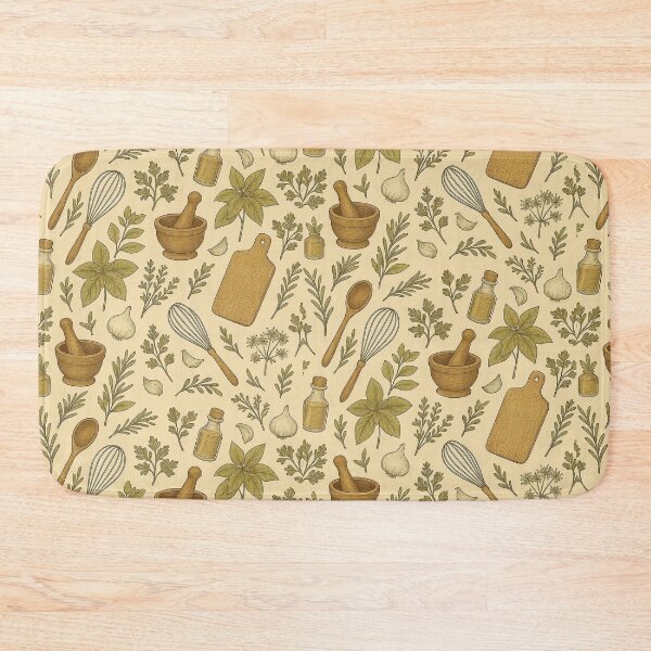 Item preview, Vintage Herb Garden Pattern Kitchen designed and sold by MiLaKK.