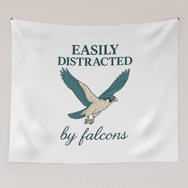 Item preview, Easily Distracted By Falcons Falconry Birds designed and sold by LuminOrb.