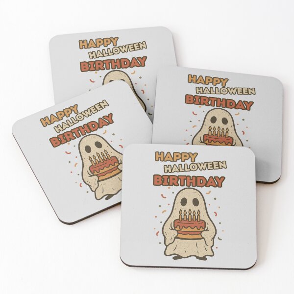 Item preview, Halloween Birthday  ghost with birthday cake designed and sold by Meandmyshop.