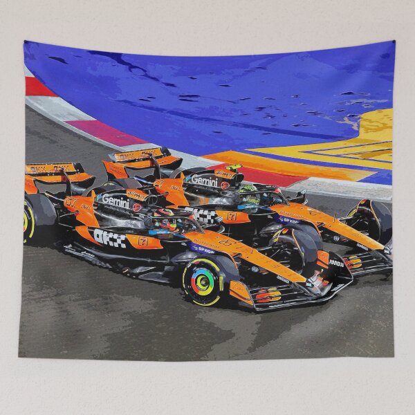 Item preview, Lando Norris fighting his teammate Oscar Piastri during the 2025 Singapore Grand Prix designed and sold by Rodissimus1984.