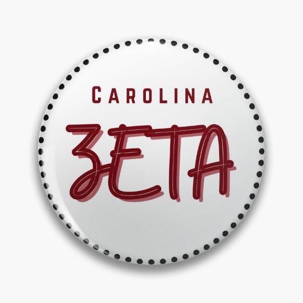 Item preview, Zeta South Carolina Football Gameday Pin Button designed and sold by Kickoff Buttons.