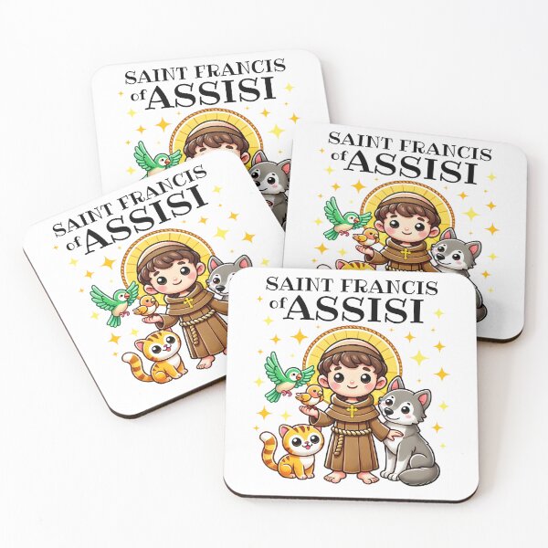 Item preview, Saint Francis of Assisi Saint of Animals Catholic for kids designed and sold by NUMAcreations.