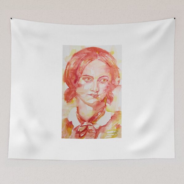 Item preview, CHARLOTTE BRONTE watercolor portrait .2 designed and sold by lautir.