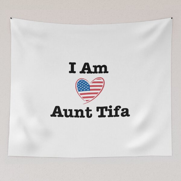 Item preview, I Am Aunt Tifa Shirt Cool Flag T-Shirt Design lover designed and sold by biomood.