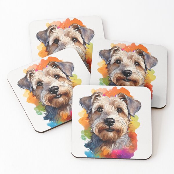 Item preview, Soft-Coated Wheaten Terrier Dreams Splash Art designed and sold by The Digital Compass.