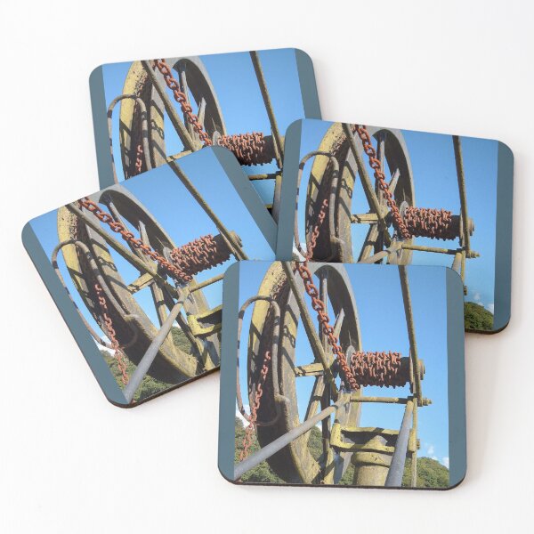 Item preview, ABANDONED CRANE HOIST WHEEL AND CHAIN CORNWALL designed and sold by Richard Brookes Photography.