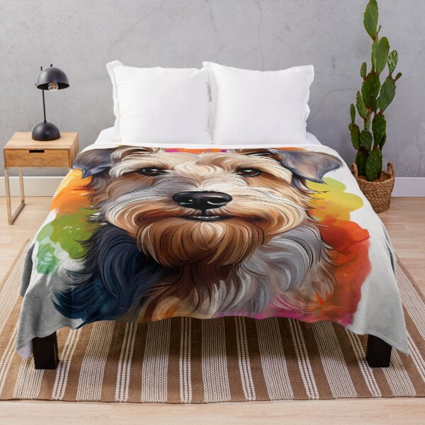 Item preview, Soft-Coated Wheaten Terrier Dreams Splash Art designed and sold by The Digital Compass.