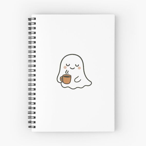 Item preview, Cute Ghost Coffee Sticker - Cozy Halloween Ghost  designed and sold by Kavya17.