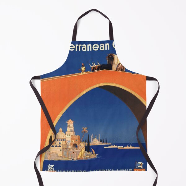 Item preview, Vintage Mediterranean Cruise Art Poster | Art Deco Style | Hamburg-Amerika Linie & Norddeutscher Lloyd Travel Print designed and sold by artofuniverse.