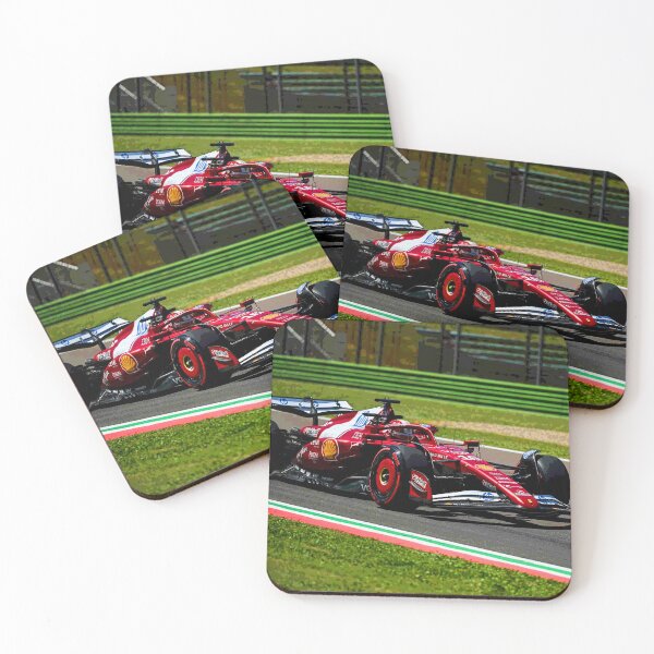 Item preview, Charles Leclerc racing his 2025 F1 car abstract designed and sold by Rodissimus1984.