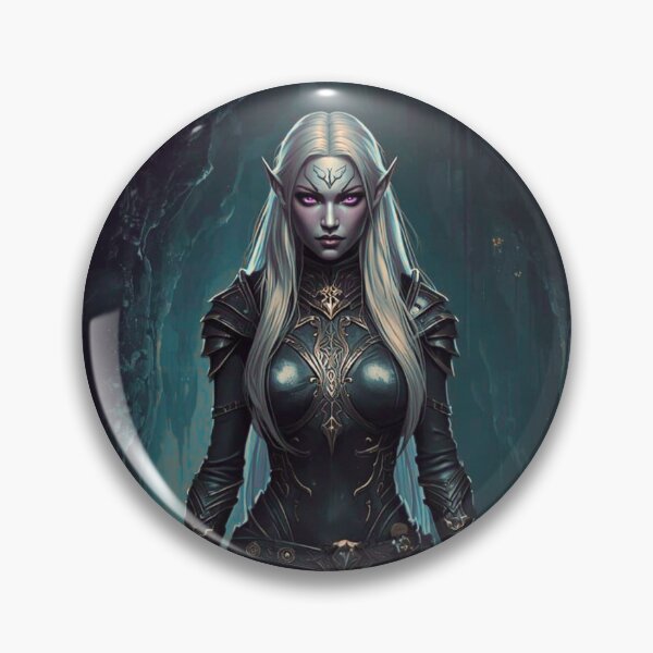 Item preview, Dark elf female striding through the underdark designed and sold by ChristinePartlow.