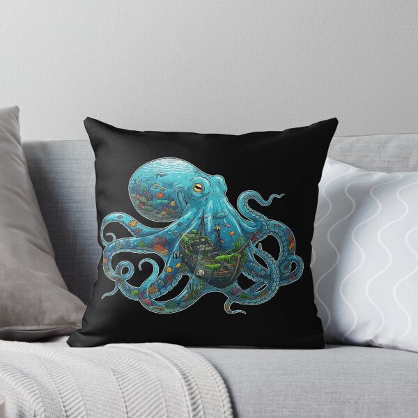 Item preview, Octopus Ecosystem Surrealism Design designed and sold by DesignedByMarty.