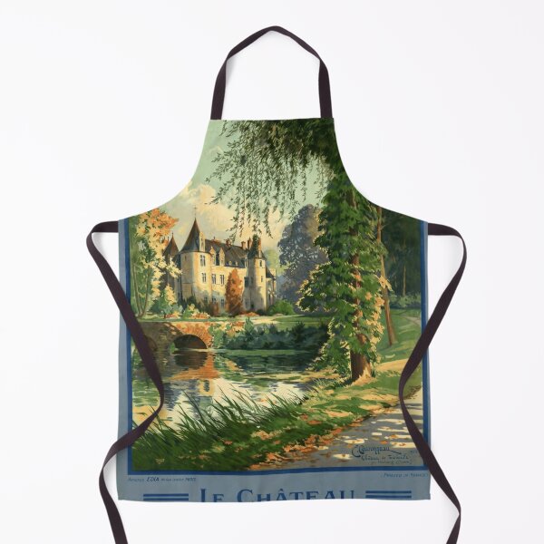 Item preview, Vintage French Travel Poster | 1922 Le Château de Tourlaville Art Print | Romantic Scenic State Railways Decor designed and sold by artofuniverse.