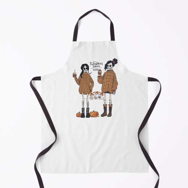 Item preview, A stylish skeleton girls sipping pumpkin coffee. Happy Halloween! designed and sold by YvkafromPoland.