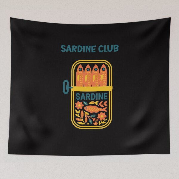 Item preview, Sardine Club – Quirky Fisherman Aesthetic designed and sold by Maggiepeshop.