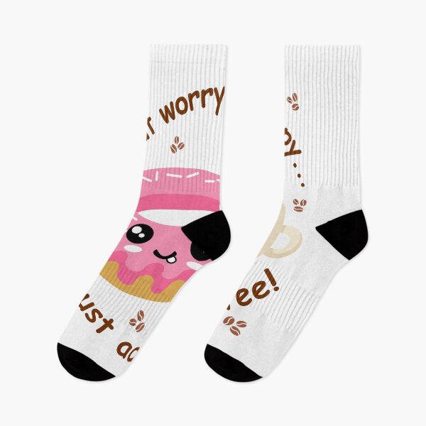 Item preview, Donut worry, be happy just add coffee designed and sold by GraphicTeeHubs.