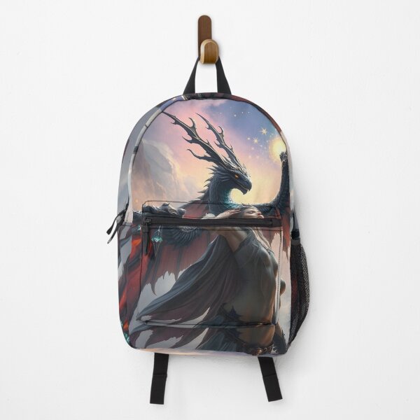 Item preview, Moon Maid with Black Dragon Companion designed and sold by Echo Flare.
