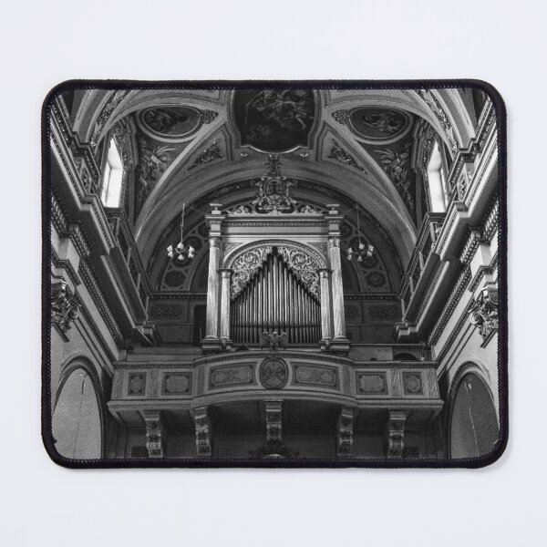 Item preview, Impressive Church Interior Featuring Ornate Pipe Organ, Arches, and Baroque Ceiling Artwork designed and sold by Nmallia.