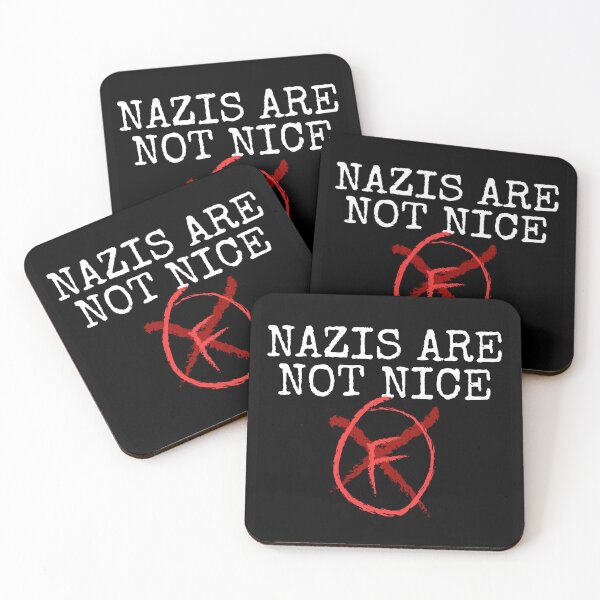 Item preview, Nazis Are Not Nice Save Democracy Protest Design designed and sold by EarthArtDesigns.