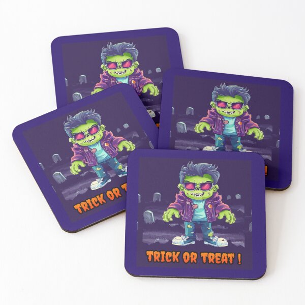 Item preview, Frankestein Trick Or Treat Shirt - Vintage Monster Design for Halloween Party & Classic Horror Lovers Tee designed and sold by ONIX23.