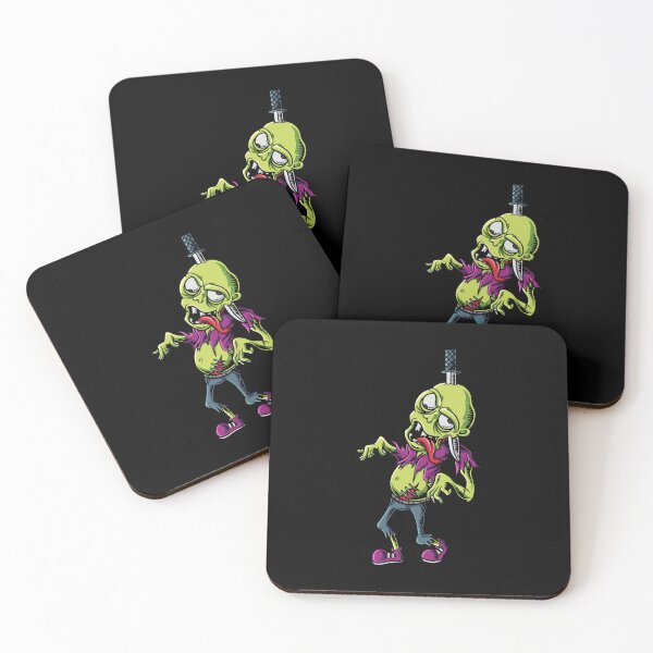 Item preview, Zombie with tongue out on Halloween designed and sold by Joncasmiart.