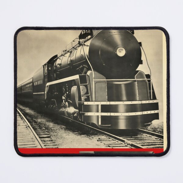 Item preview, Vintage STEAM POWER Poster | New Haven Railroad Art | Black & White Locomotive Print | Industrial Era Wall Decor History designed and sold by artofuniverse.