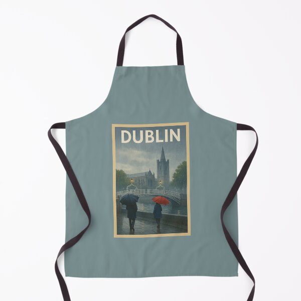 Item preview, Dublin Ireland Travel Art – Ha’penny Bridge Rainy Day Souvenir designed and sold by Annika Shurafa.