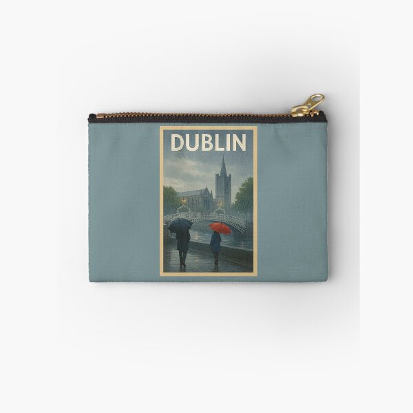 Item preview, Dublin Ireland Travel Art – Ha’penny Bridge Rainy Day Souvenir designed and sold by Annika Shurafa.