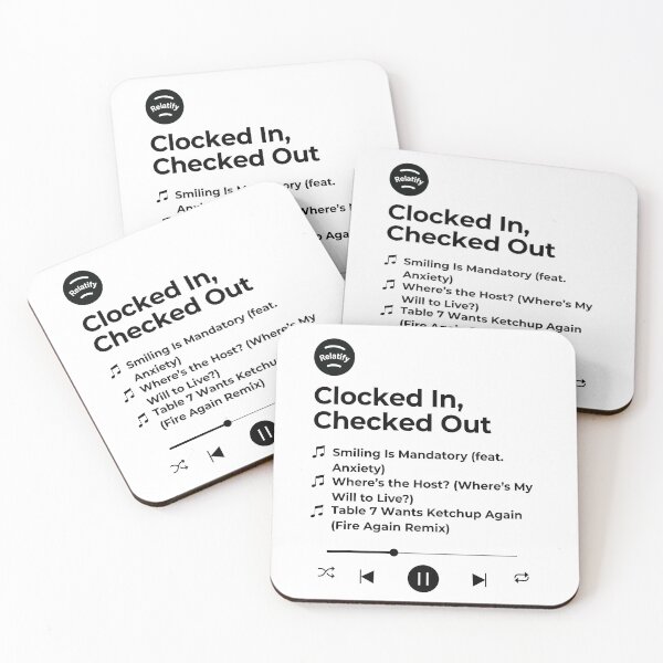 Item preview, Clocked In, Checked Out designed and sold by Relatify.